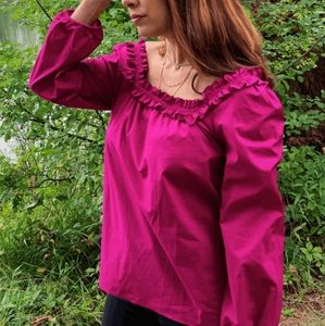 J.Crew NWT Ruffle Penny Blouse